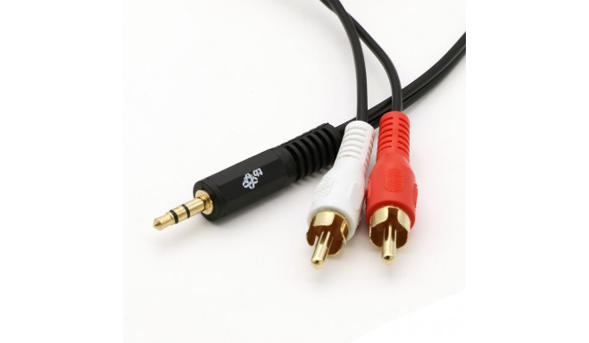 Cable 3,5mm MiniJack -2x RCA M/M 1,5m