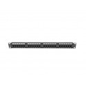 Patch Panel 24 Port 1U Cat.6 black