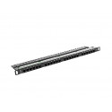 Patch Panel 24 Port 0.5U Cat.5E black