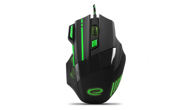 MOUSE WIRE FOR PLAYERS 7D Optical USB MX201 WOLF GREEN