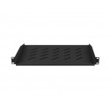 Shelf for cabinets 19 '' 450/600/800/1000 mm 1U 483x315mm black