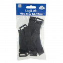 Cable Organizer, Velcro, 15cm, 10pcs black