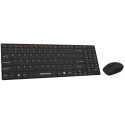 Esperanza keyboard EK122K Wireless, black + mouse