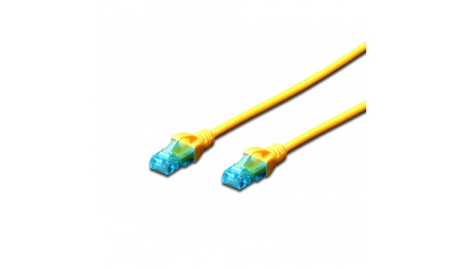 Patch cord U/UTP kat.5e PVC 5m yellow