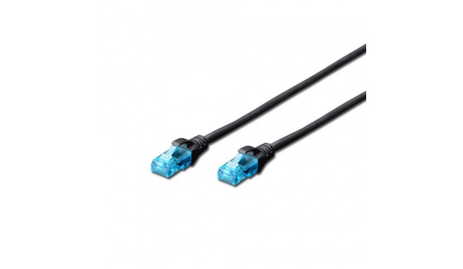 Patch cord RJ45/RJ45 U/UTP kat. 5e 3,0m AWG 26/7 PVC Black