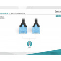 Patch cord RJ45/RJ45 U/UTP kat. 5e 3,0m AWG 26/7 PVC Black