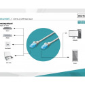 Digitus patch cable U/UTP Cat.5e PVC 0.25m, grey