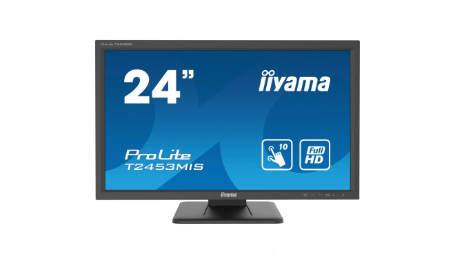 "61cm/24"" (1920x1080) Iiyama ProLite T2453MIS-B1 16:9 FHD Touch 4ms 60Hz HDMI VGA DP Speaker Black"
