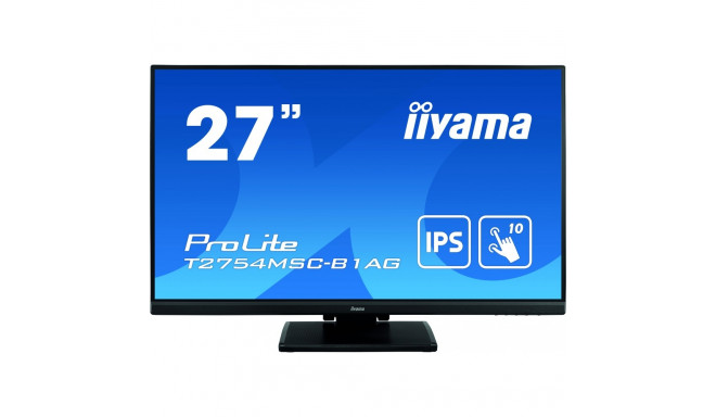 Iiyama monitor 27" 1920x1080 ProLite T2754MSC-B1AG 16:9 FHD IPS Touch 4ms 60Hz HDMI VGA USB VESA 