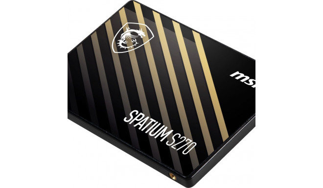 MSI Spatium S270 SATA 2.5 480GB 2.5-tolline Serial ATA III 3D NAND