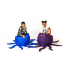 Octopus blue Sako bag pouffe L 80 x 80 cm