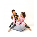 Sako bag pouffe Mouse grey-pink L 110 x 80 cm