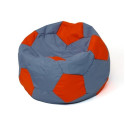 Soccer Sako bag pouffe grey-red XL 120 cm