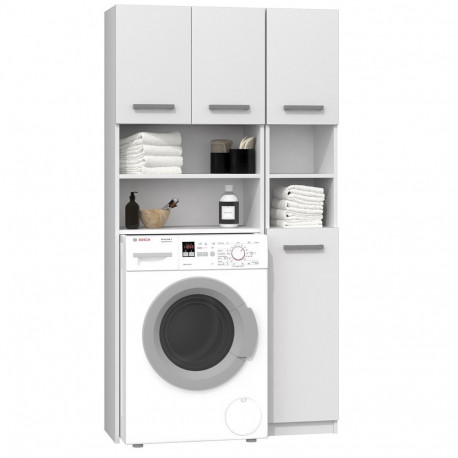 Topeshop ZESTAW MARPOL BIEL bathroom storage cabinet White