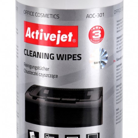 Activejet AOC-301 Universal cleaning wipes 100 pcs.