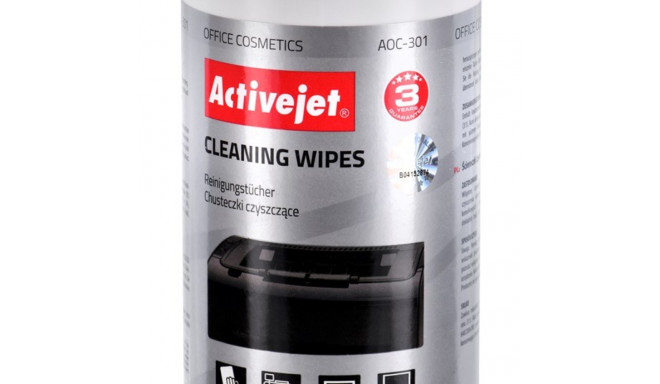 Activejet AOC-301 office equipment cleaning wipes - 100 pcs