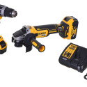 COMBO set 18V DCD796, DCG405 + 2x5,0Ah DCK208