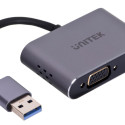 UNITEK ADAPTER USB-A - HDMI & VGA, FULL HD, M/F