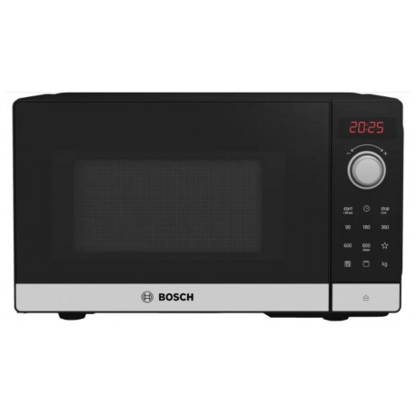 Bosch Serie 2 FEL023MS2 microwave Countertop Solo microwave 20 L 800 W Black, Stainless steel