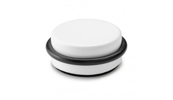 Doorstop Inofix Ø 4,6 x 1,8 cm Doors Adhesive White