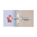 Uksetõkesti Inofix Lill Uksed Liimaine Roosa PVC