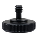 Caruba Adapterschroef 1/4"M 1/4"F met Metalen Grip Zwart