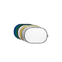 Godox 7 in 1 Goud, Zilver, Zwart, Wit, Transparant, Blauw, Groen Reflector disc 120x180cm