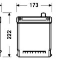 Exide Excell 70Ah 540A 266x172x223+-