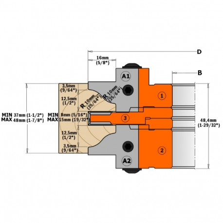 Tagavara terad, paar 25x29x2 (E2) freespeale 694.015