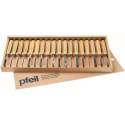 18 pcs of carving chisel set Pfeil D18er, with wooden box