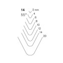 Stright carving chisel Pfeil 14/12