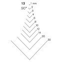Stright carving chisel Pfeil 13/10