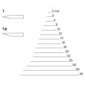 Stright carving chisel Pfeil 1/40