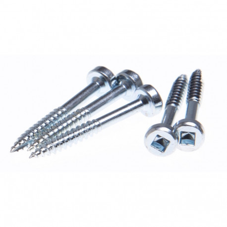 Pocket-Hole kruvi, tsink - 19 mm, #6 Fine-Thread, Pan Head, 100 tk