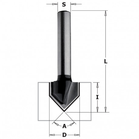 Graveerimise otsfrees KODU Z2 S=8 d=11x14x45