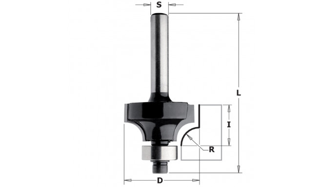 OVOLO BIT HW Z2 S=8 D=28.7x15.5x53 R8 RH