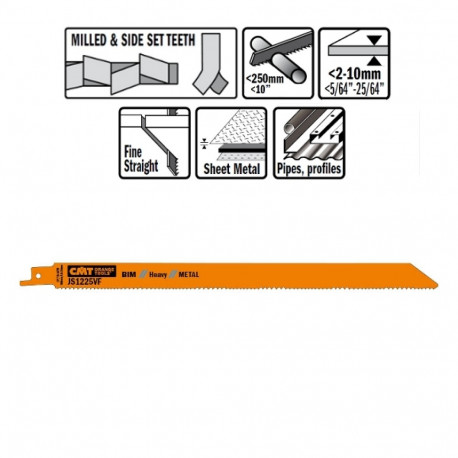 Tiigersae lehed 5 tk, puit/metall (bim) 300x1.8-2.6x10-14 TPI