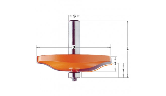 RAISED PANEL BIT HM S=12 D=89X15 -A2-