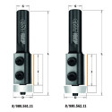 SOLID SURFACE FLUSH TRIM BIT W/ INSERT KNIVES HW S=12 D=22x30x83 10° RH
