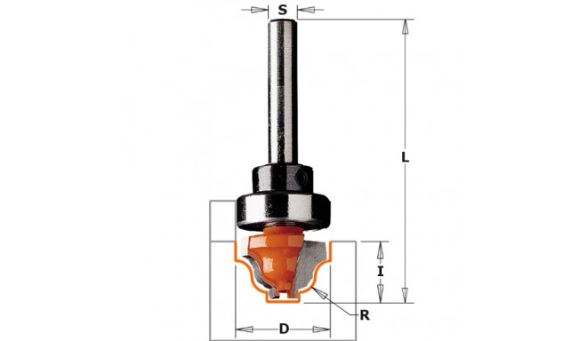 CLASSICAL OGEE HW S=8 D=34,9X18,5 R=6,35