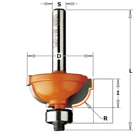 Profiil otsfrees HM S=8 D=31.7x14.3