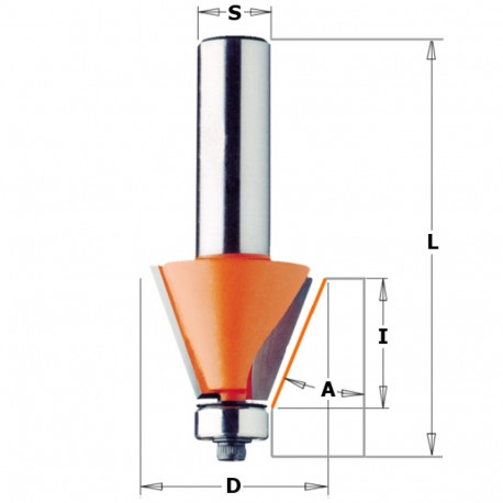 CHAMFER BIT HW S=12 D=21,5X22