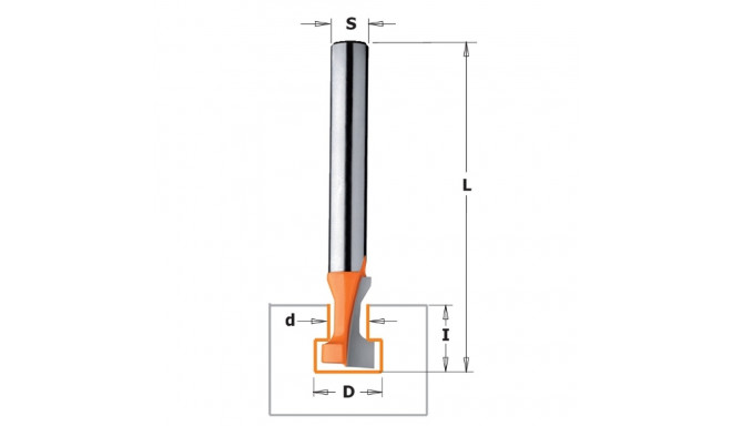 KEYHOLE BIT HW S=12 D= 9,5X11