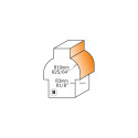 HW OVOLO SASH ROUTER BIT (F) S=8 D=22X19 R=10