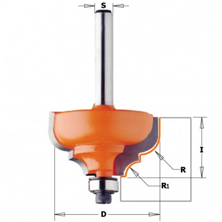 CLASSICAL OGEE BIT HW S=8 D=35X18,5