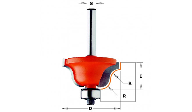 ROMAN OGEE BIT HW W/BRNG S=8 D=38,1X17,3