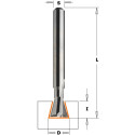 HW DOVETAIL ROUTER BIT FOR HOFFMANN® W4 S=8 D=16,7X12,5X49