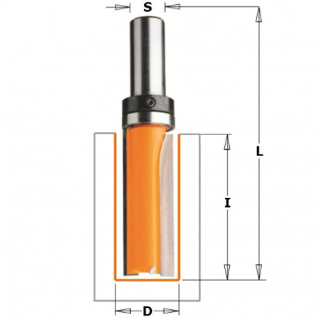 PATTERN BIT HW Z2 S=8 D=16x31.7x66.5 RH W/BRNG