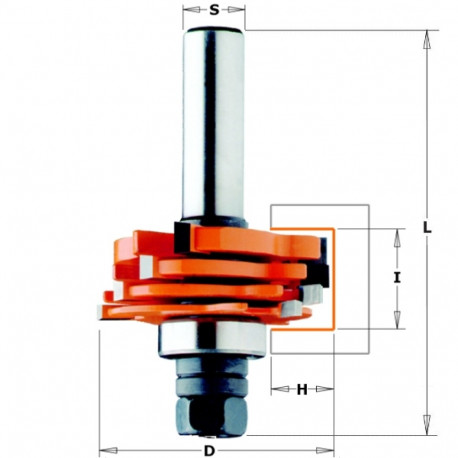 4-WING SLOT CUTTER SET HW S=12 D=47.6X18