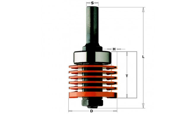FINGER JOINT BIT HM S=12 D=47.6X36